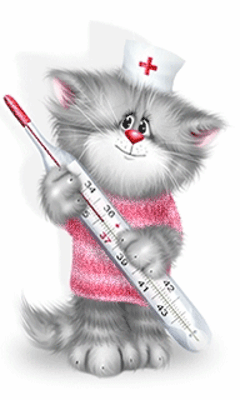 Kotek przebrany za pielęgniarkę